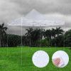 TRUE SIZE 10X10ft EZ Pop Up Canopy Folding Gazebo/White