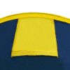 Camping Tent 4 Persons Navy Blue/Yellow