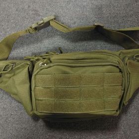 1pc Casual Waist Bag; Multifunctional Shoulder Tactical Waist Bag For Outdoor Mountaineering; Running; Cycling (Color: Armygreen)