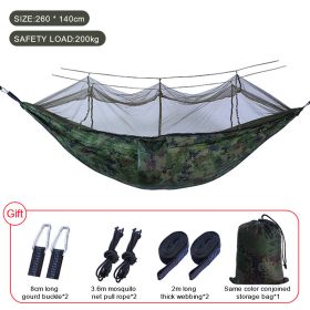 Sleeping hammock Outdoor Parachute Camping Hanging Sleeping Bed Swing Portable Double Chair wholesale (Color: Upgrade Camouflage, Ships From: China)