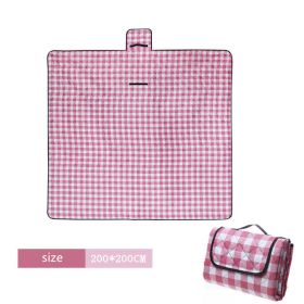 Picnic mat outdoor supplies moisture-proof mat tent mat grass mat picnic picnic cloth (Color: Red, size: 200*200Cm)