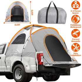 Truck Bed Tent Waterproof Windproof Pickup Truck Tent with Carry Bag 5.41-6.56FT Bed Rainfly PU2000mm Waterproof for Camping Travel (Type: 2 People)