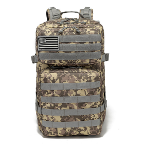 Military 3P Tactical 45L Backpack | Army 3 Day Assault Pack | Molle Bag Rucksack | Range Bag (Color: Acu)