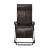 Portable Camping Rattan Folding Chair W/Armrest