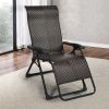 Portable Camping Rattan Folding Chair W/Armrest